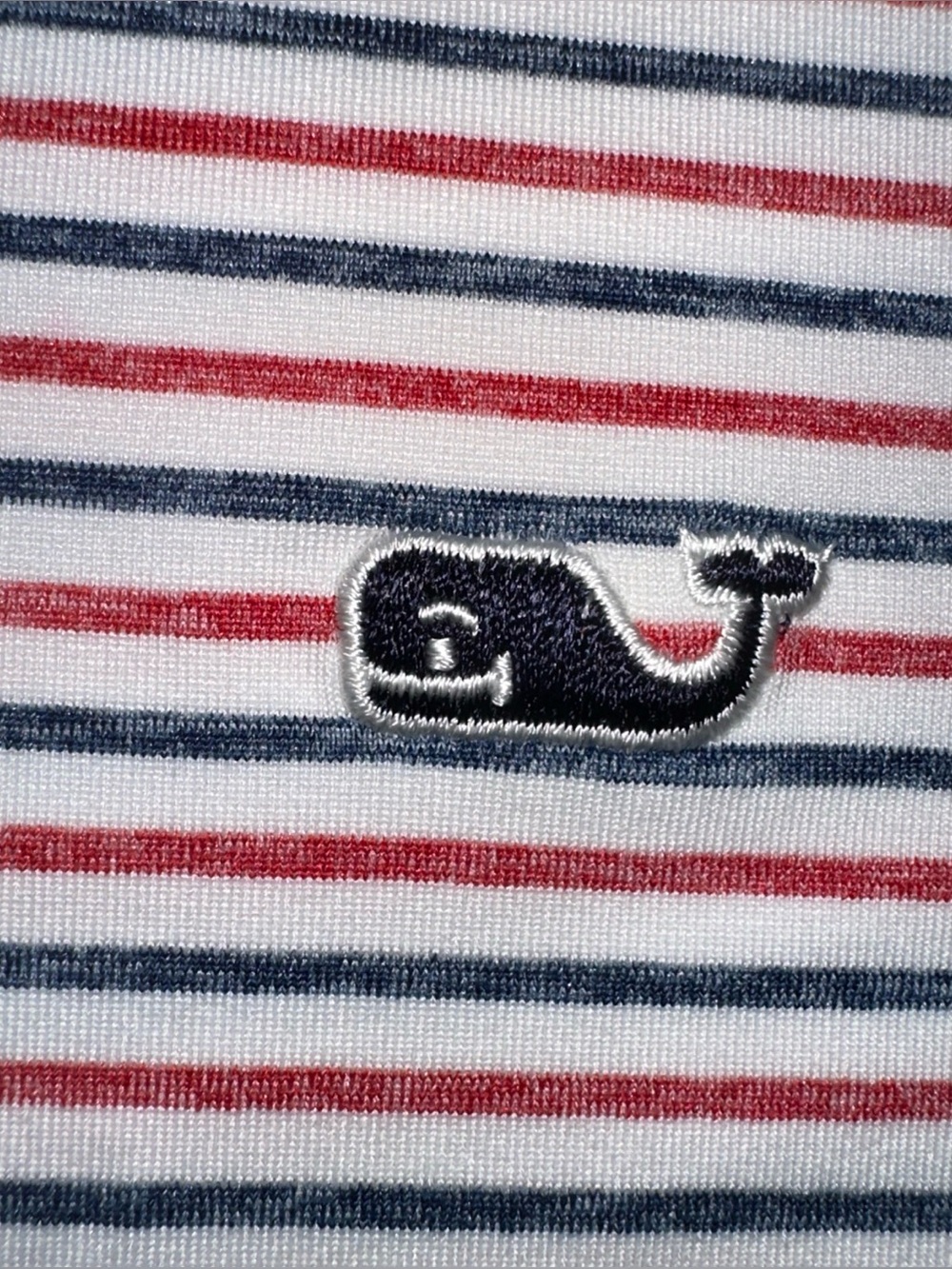 Vineyard Vines On The Go Sankaty Polo Shirt Blue Red Striped Men Large Bradley - Picture 7 of 7